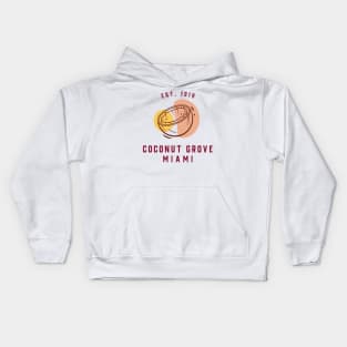 Coconut Grove Miami Established 1919 Kids Hoodie